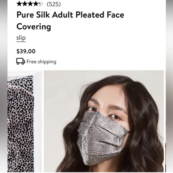 Pure Silk SLIP Face Mask Leopard Print (Pre-Owned) - Picture 4 of 5